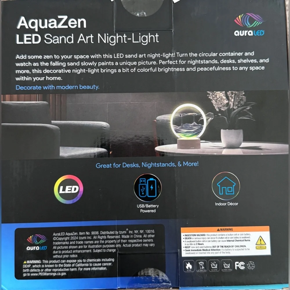 Aquazen Sand Art Night Light